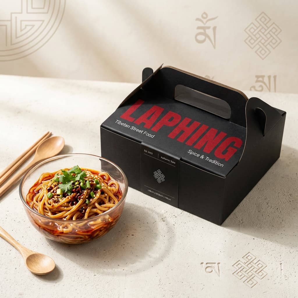 Laphing modern D2C packaging and dish presentation